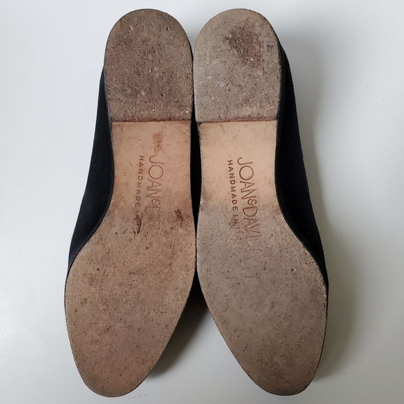 Vintage Joan & David black suede shoes size 8M - Picture 8 of 14